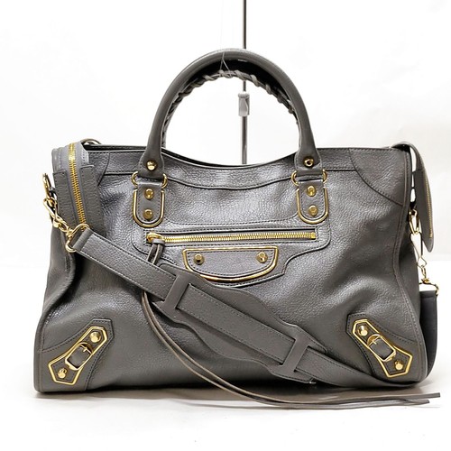 Balenciaga Hand Bag Classic City Gray Leather 2660004