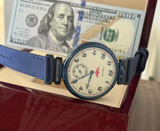 Watch Mechanical Aviator Men's Soviet USSR Wrist Strap Molniya Star Russian Rare