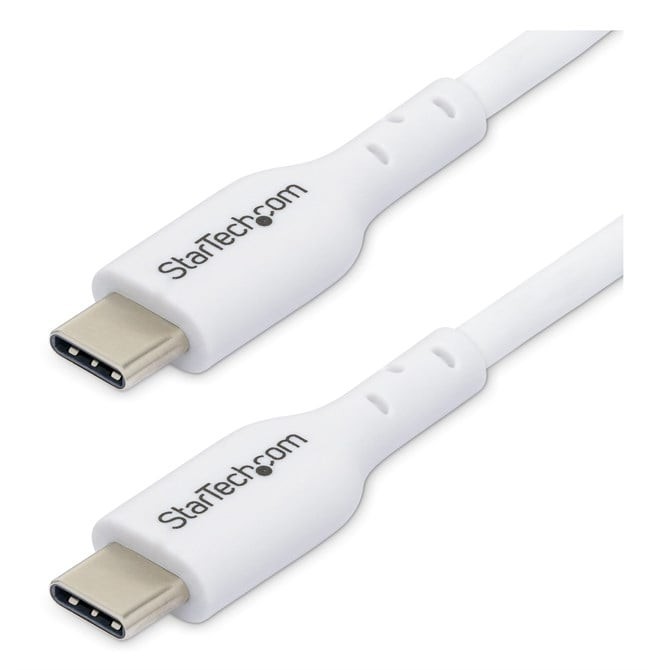 StarTech.com 2m 6.6ft White USB-C Charging Cable USB C Cable USB 2.0 Type-C Lapt