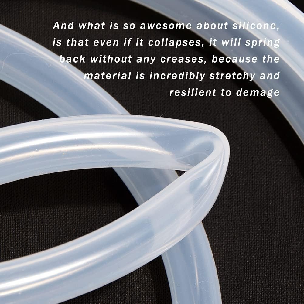 3/4" ID x 1" OD Food Grade Silicone Tubing High Temp Food Grade Hose 9.84Ft