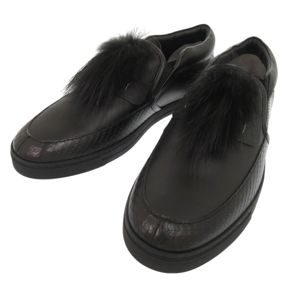 FENDI   Monster 7E1068 size 7 python fox  leather… - image 1