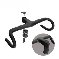 Integrated Road Bike Handlebar Carbon Fiber 400/420/440mm Bicycle Drop Bar Parts