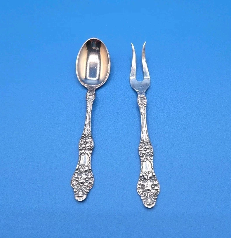 Th Marthinsen Norway Indiana Antique US Silver-Plated Flatware for