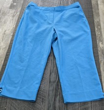 Ruby Rd. Petite Vibrant Blue Casual Capris SIZE:16P 