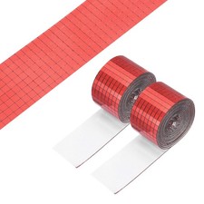 5x5mm Self Adhesive Mirrors Mosaic Tiles, 6400 Pcs Mosaic Sticker, Red