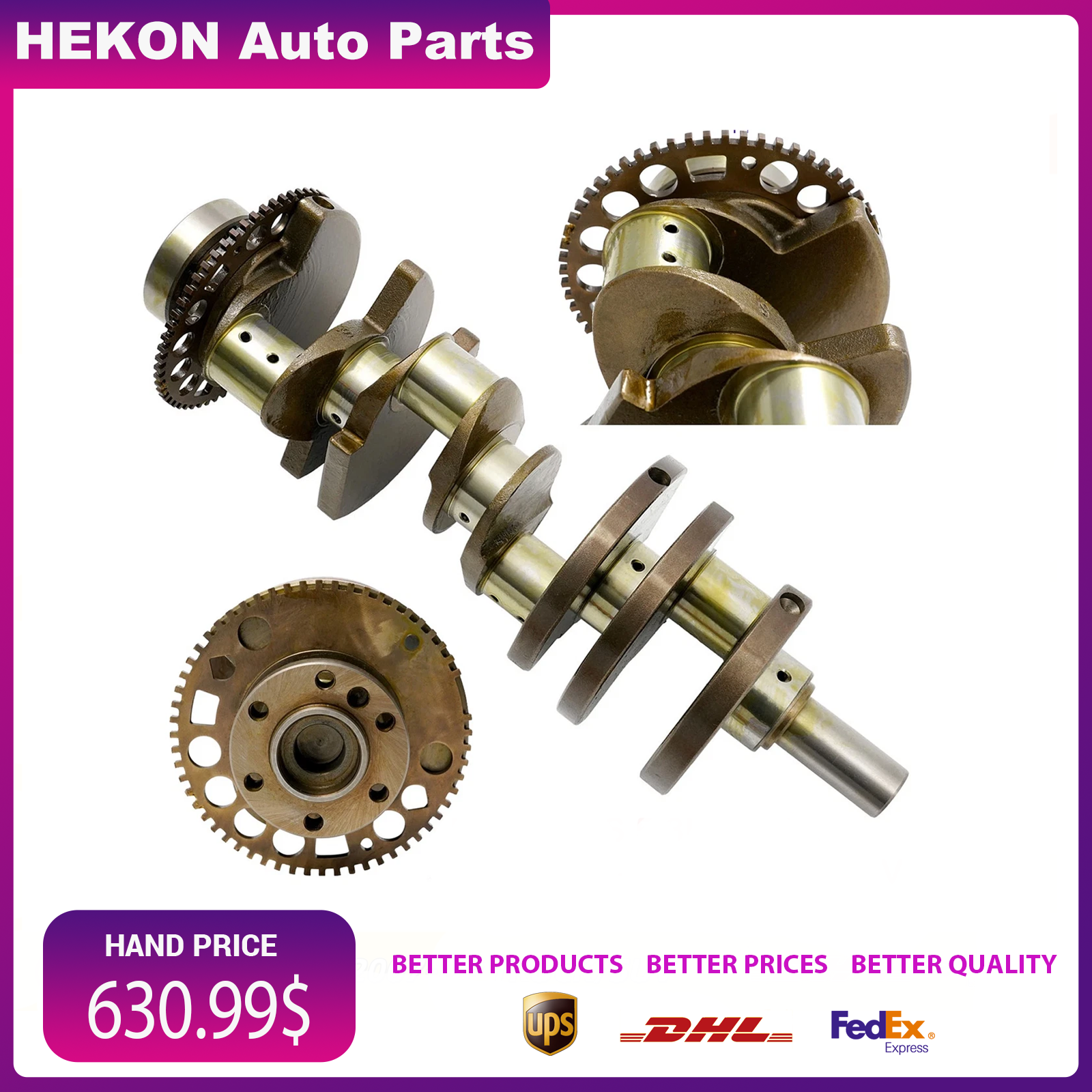 Crankshaft LS 5.3 6.0L 6.2L GEN IV 58X Tooth For Chevrolet GMC 2007-UP TRUCK/SUV