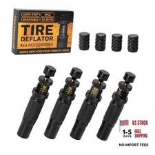Automatic Tire Deflator Kit 10-30 PSI , 4PCS Adjustable Auto Stop Air Down