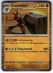 Conkeldurr 049/086 SV: Black Bolt Holo Rare