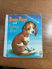 A Brown Puppy & A Falling Star Whitman Tell-A-Tale Vintage Children’s Book 1965
