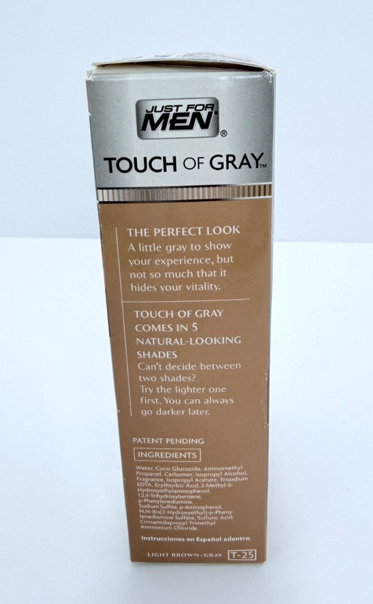 Just For MEN Touch of Gray Hair Treatment Color - Light Brown T-25