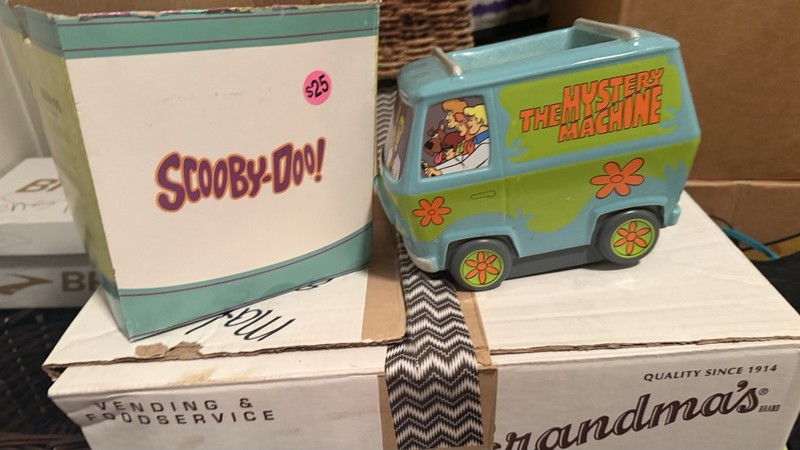 Scooby-Doo! The Mystery Machine Van Ceramic Character Piggy Bank with Box