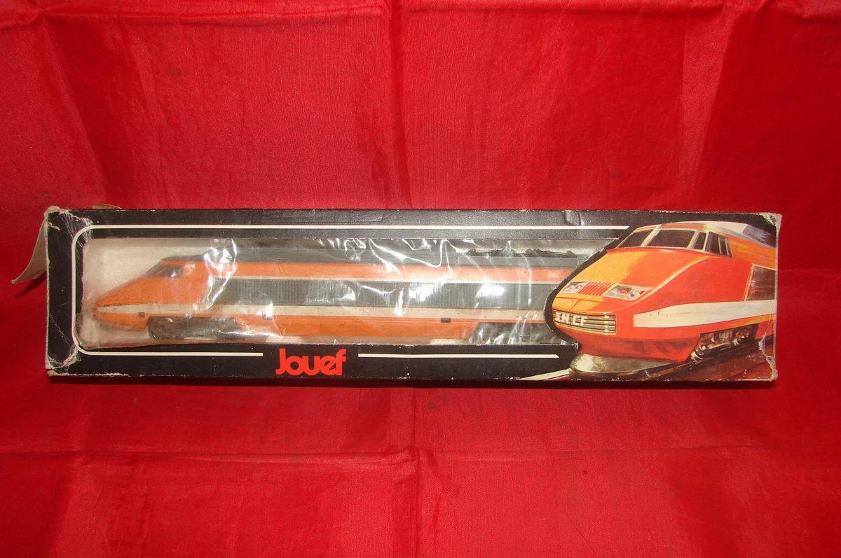 Locomotive Jouef HO TGV Orange - Motrice Et Voitures - Vintage Modélisme Ferroviaire