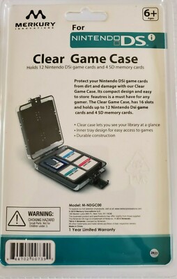 Merkury Nintendo DSi Clear Game Case