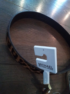 Michael Kors calf hair and gold brand new belt. Michael Kors Karli Calf Hair Belt Women main image 3