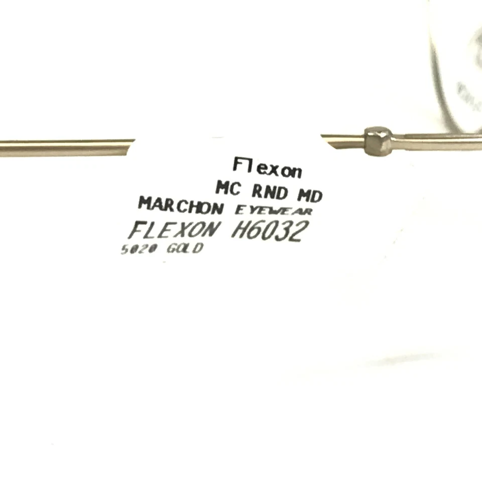 Monturas para gafas Flexon H6032 710 oro mate redondo borde de alambre completo 50-20-145 Foto 4 de 4