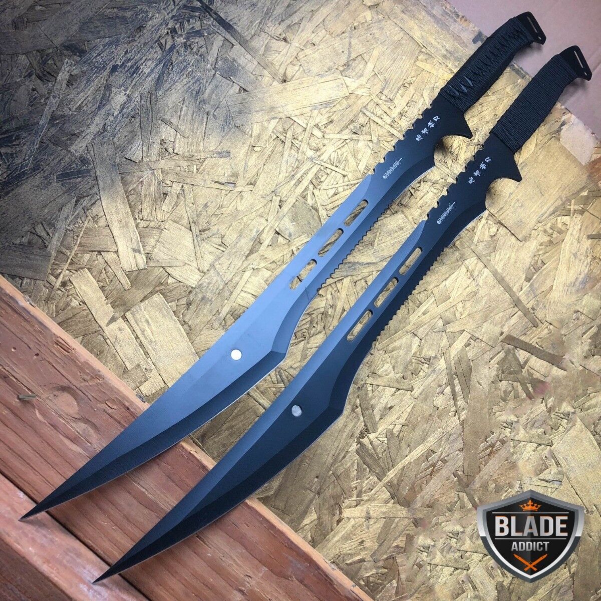  ProTacticalUS - 2 piezas de espiga completa grande de 26  pulgadas Ninja Samurai Twin Tanto Blade Machete Katana Camping Outdoor  B-1220A : Herramientas y Mejoras del Hogar