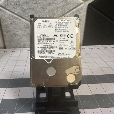 Hitachi DK23CA-15 15.10 GB 2.5'' IDE / ATA 44pin Laptop Hard Drive - VTG Tested