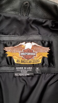 Genuine HARLEY DAVIDSON Leather ORIG Biker Rocker Motorcycle