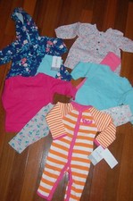 NWT Girls NB NEWBORN CARTER'S Fall Winter 9 Piece Lot