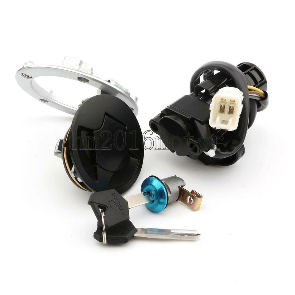 Interruptor de encendido HMmotor tapa de gas combustible llaves de bloqueo de asiento para Kawasaki Z1000 2010-2016 Foto 2 de 4