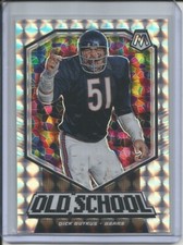 DICK BUTKUS 2019-20 PANINI MOSAIC OLD SCHOOL SILVER MOSAIC PRIZM BEARS