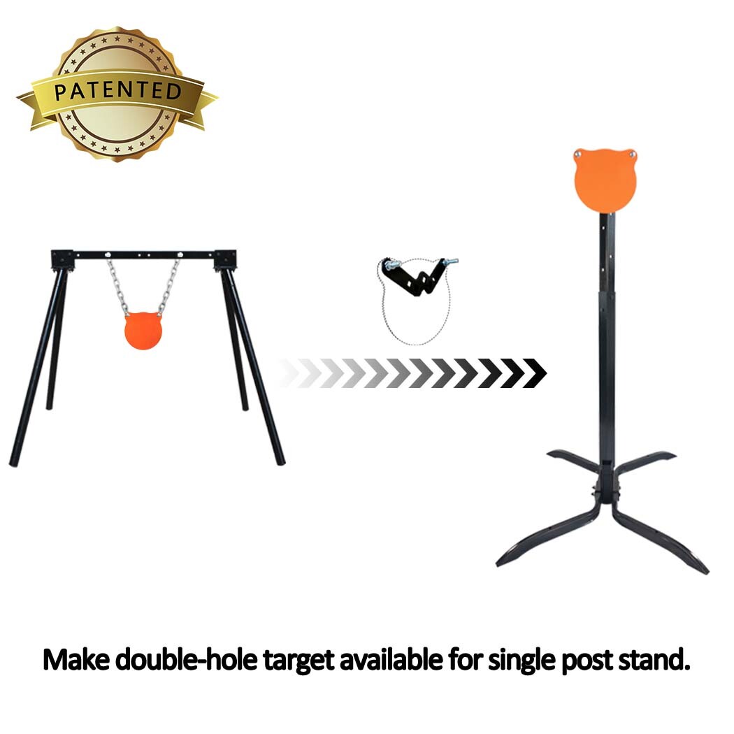 Highwild AR500 Steel Target Stand System -10"x3/8" Gong with 2x4 Stand Mount Kit