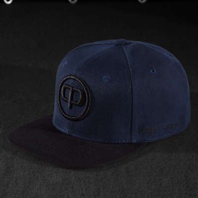 Pablo & Capone Snapback Cap - Navy Blue on Black
