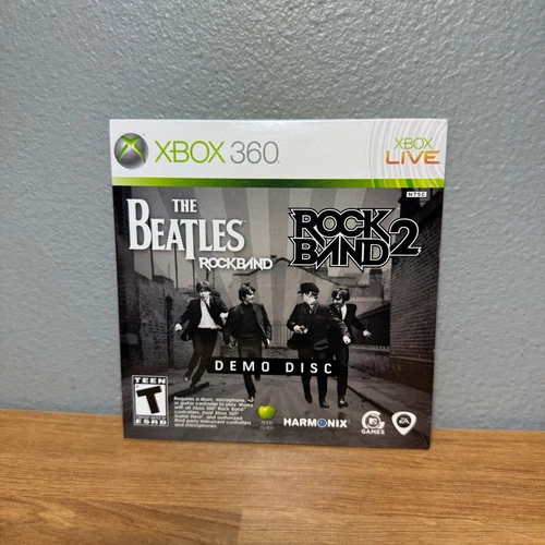 The Beatles: Rock Band (Xbox 360 2009) Gamestop Demo Disc New Sealed Promo RARE