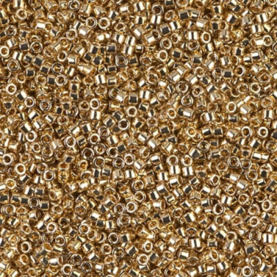 Miyuki Delica beads DB0034 light gold 24kt 5 gramm