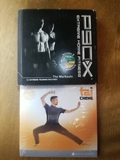 BeachBody Workout  DVD Lot Of 2 - P90X 12 Disc Set & Tai Cheng