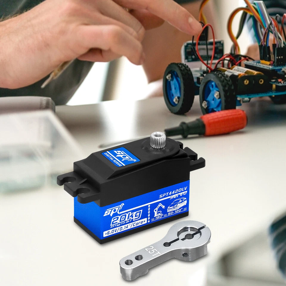 20kg Low Profile High Torque Servo Full Metal Gear Digital Servo for 1/10 RC Car - Bild 2 von 4