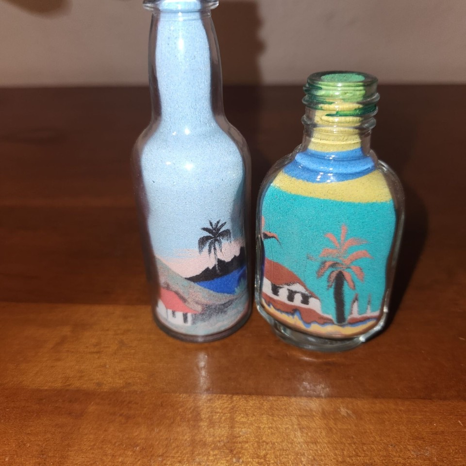 Colorful Miniature Sand Art Bottles Handmade in USA eBay