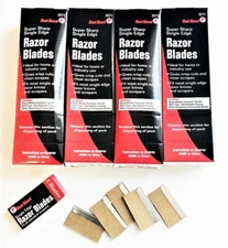 200 RED DEVIL SUPER SHARP STRAIGHT SINGLE EDGE RAZOR BLADES SCRAPER KNIFE #3271
