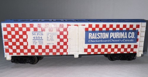 Refrigerador de madera escala HO Ralston Purina CO. MRS #4554 40' Kadee's y ruedas de acero | Zustand: Used