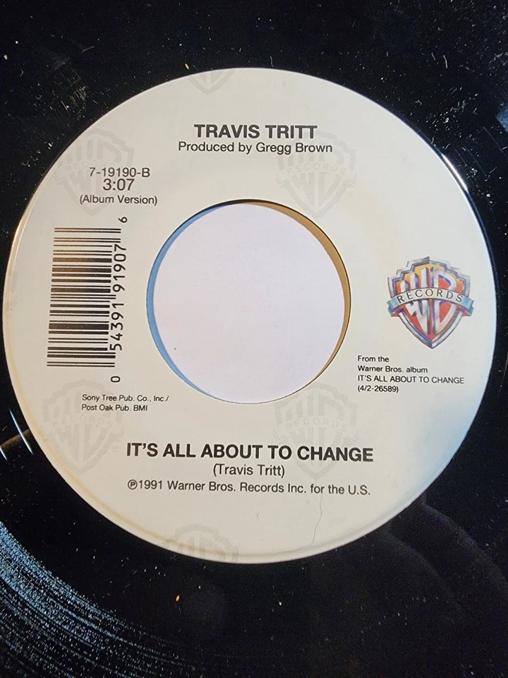 TRAVIS TRITT Anymore / It's All About To Change WB NM F10 Foto 2 de 2