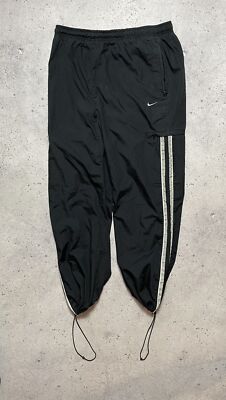 Vintage Nike Track Cargo Pants Nylon Drill Y2K style Swoosh | eBay