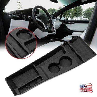 For Tesla Model S/X 12-17 Center Console Container/Cup Holder Center Storage Box