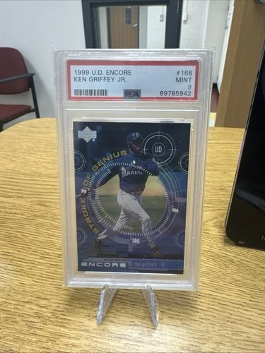 1999 Upper Deck Encore - Strokes of Genius Ken Griffey Jr #166 PSA 9