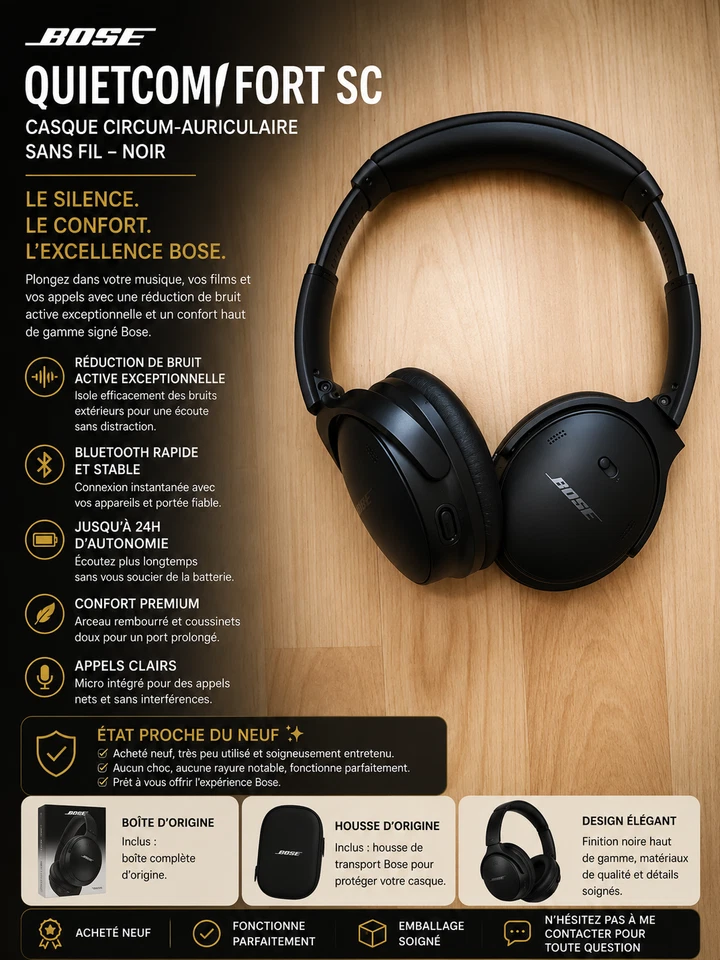 Bose QuietComfort Headphones, photo 1 sur 5