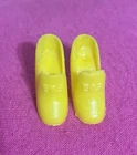 Vintage Yellow Barbie Doll Size Mod Shoes