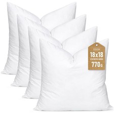 Synthetic Down Pillow Insert, 18x18 Down Alternative Throw Pillow Insert. Ult...