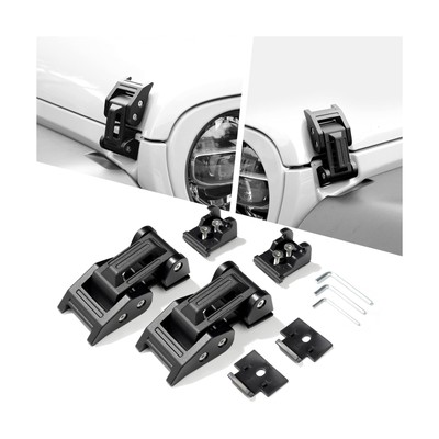 Seven Sparta Hood Latches Aluminum Hood Catch Compatible with Jeep Wrangler J...