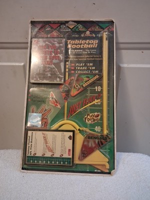 Vintage Sealed Just Flick It Tabletop Football Game Redskins Vs  Bengals READ
