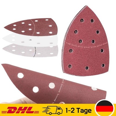 Delta Schleifdreiecke Set 152x105 mm Schleifpapier 6+5 Loch Deltaschleifer Klett