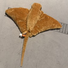 Wild Republic Crownose Ray Plush Stingray 22" Wingspan Honey Beige White 2022