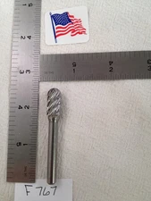 1 NEW FALCON / SGS 1/4" SHANK CARBIDE BURR SC-3 STEEL CUT RADIUS END (F767)