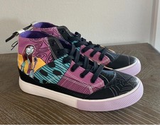 Disney Nightmare Before Christmas Women  s High Top Lace Up Sneaker Shoe Size 8