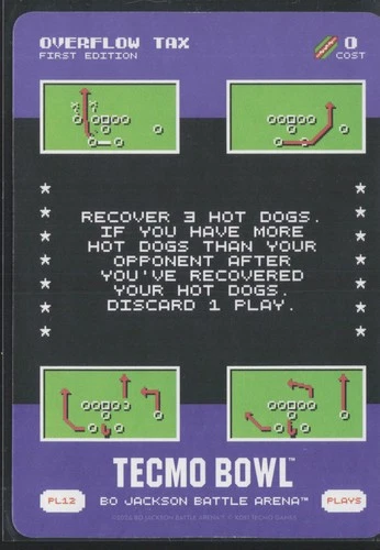 2026 Bo Jackson Battle Arena Tecmo Bowl Play Overflow Tax #PL12