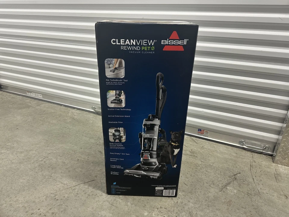 BISSELL CleanView Rewind Pet Upright Vacuum Cleaner w/ Tools - Model 3676U - NEW - Image 2 of 4
