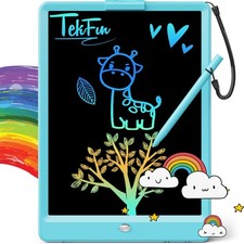 TEKFUN LCD Writing Tablet Doodle Board, 10inch Colorful Drawing Tablet Writin...